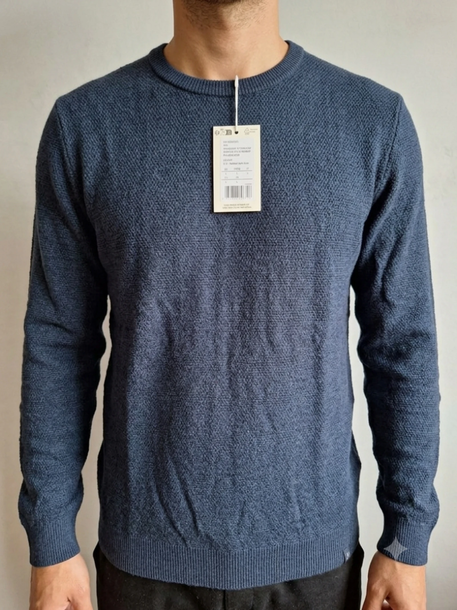 camisola masculina pier one azul-marin chinesa nova com etiqueta tamanho g – photo 2